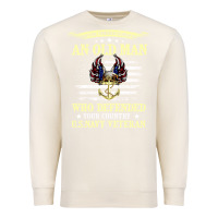 Sandshell never underestimate an old man us navy veteran Premium Sweatshirt - linhVisuals
