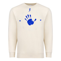 Sandshell see something say something child abuse awareness ribbon Premium Sweatshirt - linhVisuals