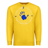 Lemon see something say something child abuse awareness ribbon Premium Sweatshirt - linhVisuals