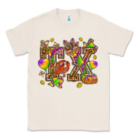 Natural Texas Mardi Gras Classic Tee - HowdyJamesFarm