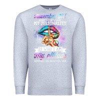 Heather Grey november girl make no mistake my personality funny Premium Sweatshirt - linhVisuals