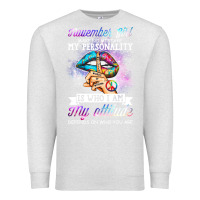 Oatmeal Heather november girl make no mistake my personality funny Premium Sweatshirt - linhVisuals