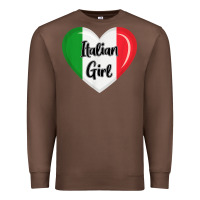 Chestnut italy flag for women italian girl Premium Sweatshirt - linhVisuals