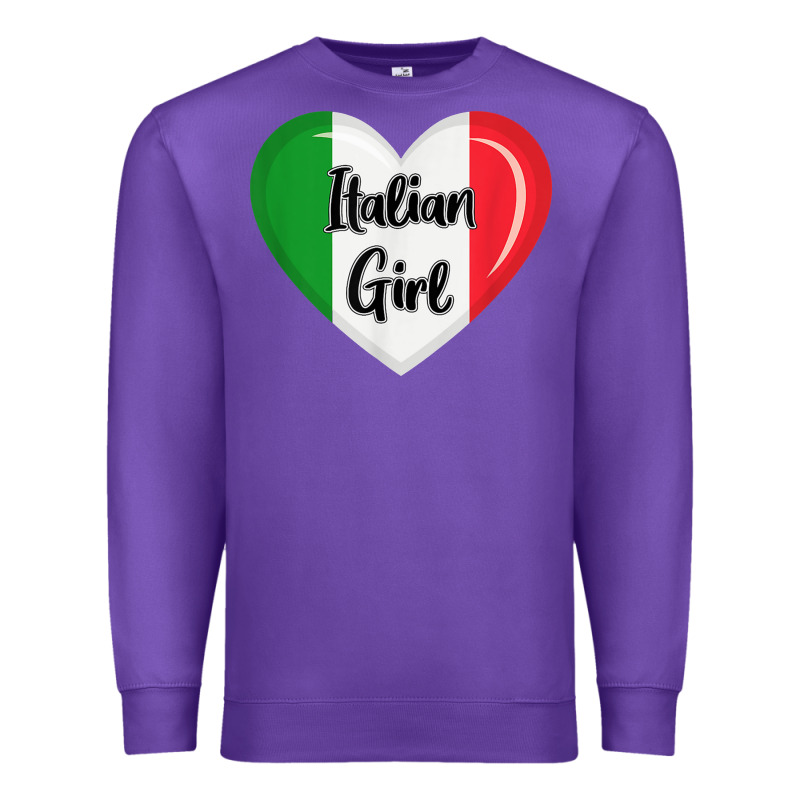 Italy Flag For Women Italian Girl Premium Sweatshirt by linhVisuals | Teevron