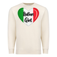 Sandshell italy flag for women italian girl Premium Sweatshirt - linhVisuals