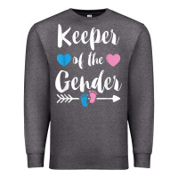Keeper Of The Gender Reveal Tee Shirt Girl Or Boy Blue Pink Premium Sweatshirt | Teevron