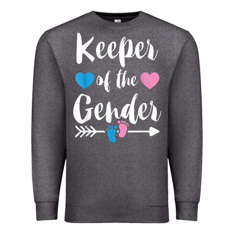 Keeper Of The Gender Reveal Tee Shirt Girl Or Boy Blue Pink Premium Sweatshirt by linhVisuals | Teevron