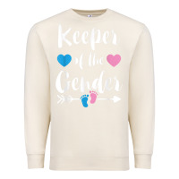 Sandshell keeper of the gender reveal tee shirt girl or boy blue pink Premium Sweatshirt - linhVisuals
