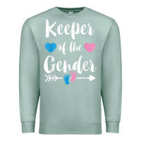 Seafoam keeper of the gender reveal tee shirt girl or boy blue pink Premium Sweatshirt - linhVisuals
