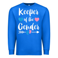 True Royal keeper of the gender reveal tee shirt girl or boy blue pink Premium Sweatshirt - linhVisuals