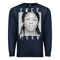 Navy free meek mans Premium Sweatshirt - linhVisuals