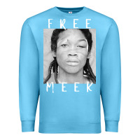 Ocean Blue free meek mans Premium Sweatshirt - linhVisuals