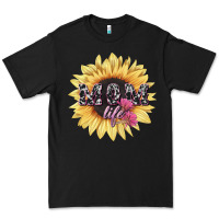 Black Mom life sunflower mother's day Premium Tee - HowdyJamesFarm
