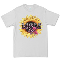 Dove Grey Mom life sunflower mother's day Premium Tee - HowdyJamesFarm