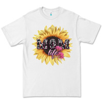 White Mom life sunflower mother's day Premium Tee - HowdyJamesFarm