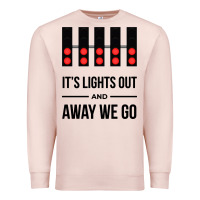 Pale Pink it's lights out and away we go Premium Sweatshirt - linhVisuals