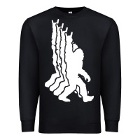 Retro Bigfoot Funny Sasquatch And Peace Premium Sweatshirt | Teevron