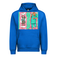 Cobalt nurse  blonde woman Urban Hoodie - RanaPortraitStore