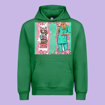 Nurse  Blonde Woman Urban Hoodie Designed By Ranaportraitstore
