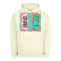 Pigment Pistachio nurse  blonde woman Urban Hoodie - RanaPortraitStore