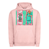 Pigment Salmon nurse  blonde woman Urban Hoodie - RanaPortraitStore