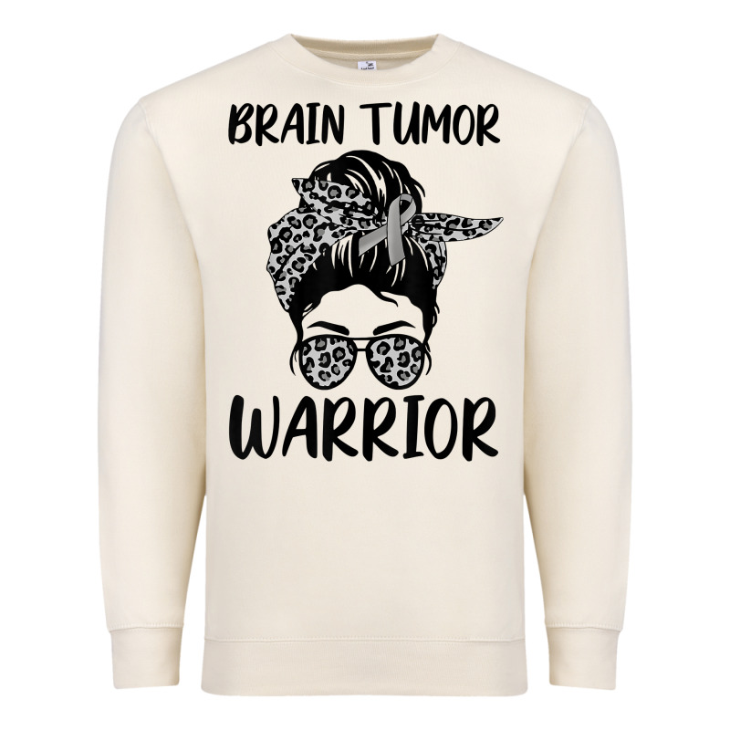 Brain Cancer Tumor Awareness Go Gray In May T Shirt Premium Sweatshirt by linhVisuals | Teevron