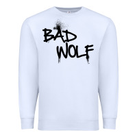 White bad wolf racerback Premium Sweatshirt - linhVisuals