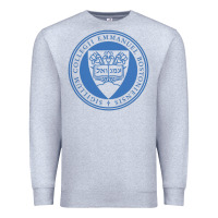 Heather Grey Emmanuel College Premium Sweatshirt - linhVisuals