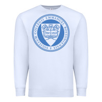 White Emmanuel College Premium Sweatshirt - linhVisuals