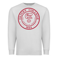 Dove Grey olivet college vectorized Premium Sweatshirt - linhVisuals