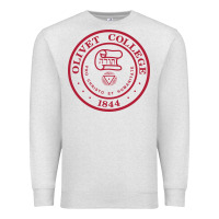 Oatmeal Heather olivet college vectorized Premium Sweatshirt - linhVisuals