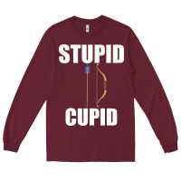 Burgundy Studip Cupid Long Sleeve Tee - Bettercallsaul