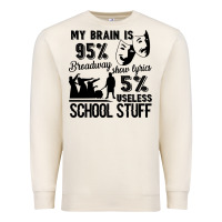 Sandshell my brain is broadway show lyrics Premium Sweatshirt - linhVisuals