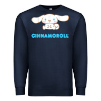 Navy cinnamoroll character front and back t shirt Premium Sweatshirt - linhVisuals