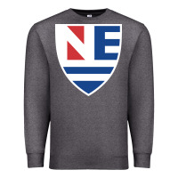 Charcoal Heather new england college shield vectorized Premium Sweatshirt - linhVisuals