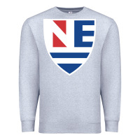 Heather Grey new england college shield vectorized Premium Sweatshirt - linhVisuals