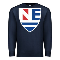 Navy new england college shield vectorized Premium Sweatshirt - linhVisuals