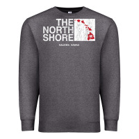 Charcoal Heather hawaii islands north shore haleiwa vintage style t shirt Premium Sweatshirt - linhVisuals