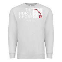 Dove Grey hawaii islands north shore haleiwa vintage style t shirt Premium Sweatshirt - linhVisuals
