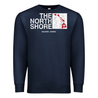 Navy hawaii islands north shore haleiwa vintage style t shirt Premium Sweatshirt - linhVisuals