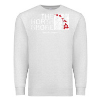 Oatmeal Heather hawaii islands north shore haleiwa vintage style t shirt Premium Sweatshirt - linhVisuals