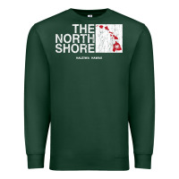 Sports Green hawaii islands north shore haleiwa vintage style t shirt Premium Sweatshirt - linhVisuals