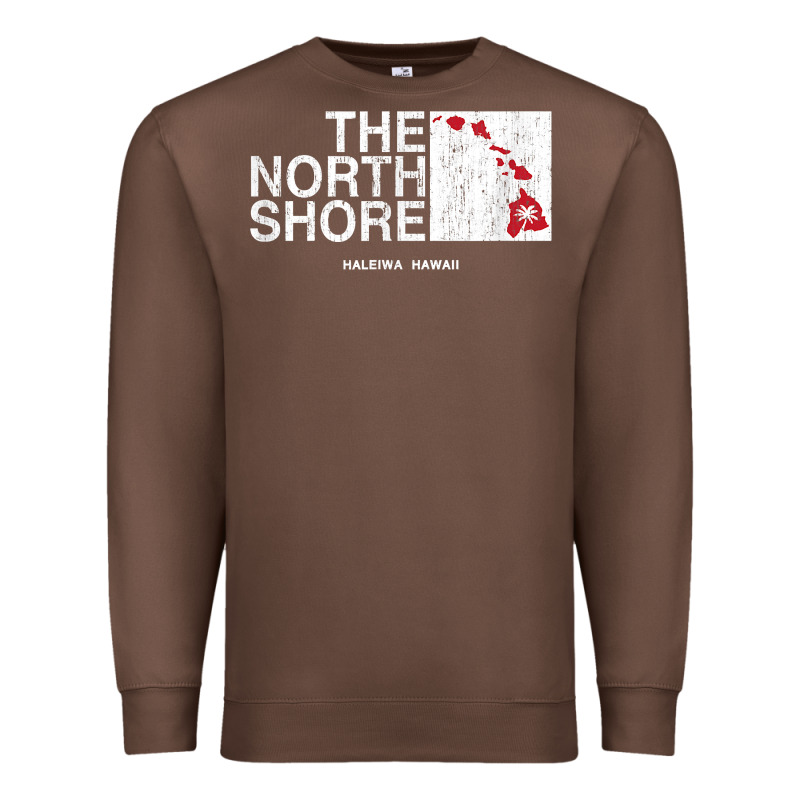 Hawaii Islands North Shore Haleiwa Vintage Style T Shirt Premium Sweatshirt by linhVisuals | Teevron