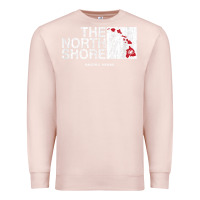 Pale Pink hawaii islands north shore haleiwa vintage style t shirt Premium Sweatshirt - linhVisuals