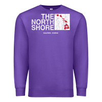 Purple hawaii islands north shore haleiwa vintage style t shirt Premium Sweatshirt - linhVisuals