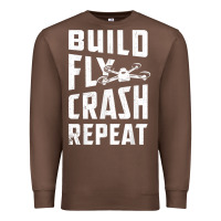 Chestnut drone tshirt shirts for multicopter boy men kids fpv pilot t shirt Premium Sweatshirt - linhVisuals