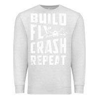 Oatmeal Heather drone tshirt shirts for multicopter boy men kids fpv pilot t shirt Premium Sweatshirt - linhVisuals