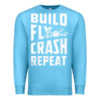 Ocean Blue drone tshirt shirts for multicopter boy men kids fpv pilot t shirt Premium Sweatshirt - linhVisuals
