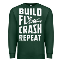Sports Green drone tshirt shirts for multicopter boy men kids fpv pilot t shirt Premium Sweatshirt - linhVisuals