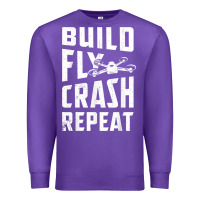 Purple drone tshirt shirts for multicopter boy men kids fpv pilot t shirt Premium Sweatshirt - linhVisuals